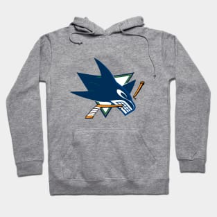 Sharks Canucks Logo Mashup Hoodie